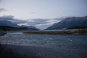 a river running through the mountains