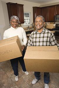 Couple With Moving Boxes
