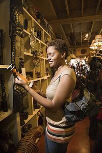 Young Woman Browsing in a Store