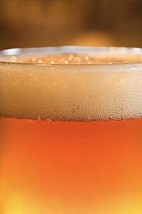 Glass of Beer with Foam