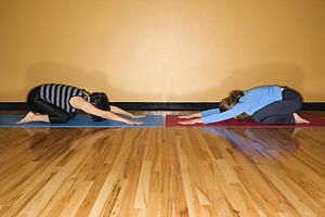 Women in Yoga Pose