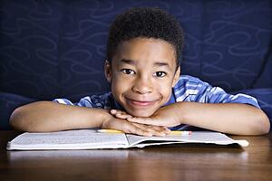 Boy Doing Homework