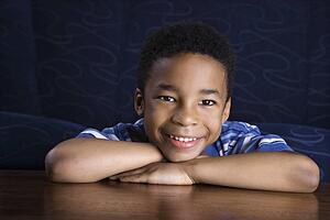 Portrait of Smiling Young Boy