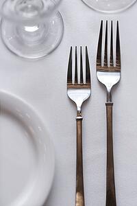 Forks on Dining Table