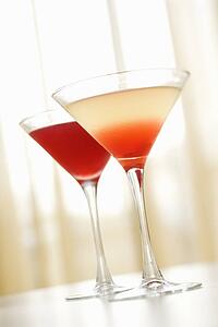 Beverages in Martini Glass