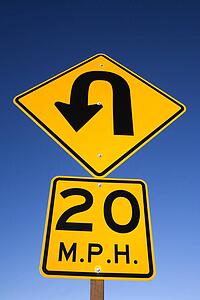 'Curve in Road' Warning Sign
