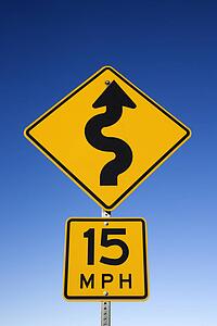 Curvy Road Warning Sign
