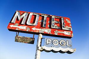 Weathered Retro Motel Sign
