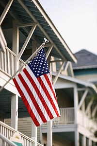 American Flag on Home