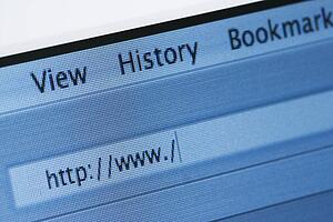 Internet Browser with Blank Web Address