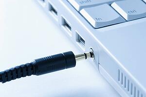 Plug Connecting to Laptop Computer