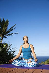 Young Woman Doing Yoga