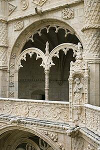 Arched Ornate Relief at the Monastery of Jeronimos