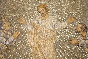Mosaic of Christ and Disciples