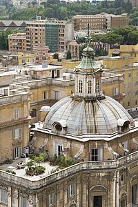 Domed Building and Roof Garden in Rome