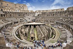 Tourists at the Colosseum