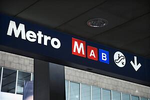 Metro and Escalator Sign