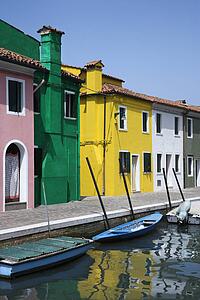 Buildings and Boats on Canal in Venice