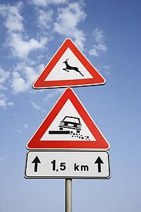 Rural Road Signs in Europe