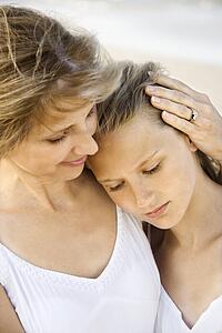 Mother and Daughter at the Beach