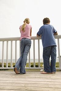 Boy and Girl at the Beach