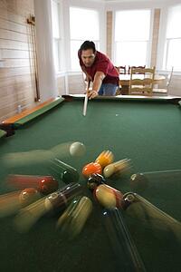 Man Playing Pool