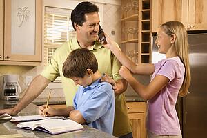 Family in Kitchen
