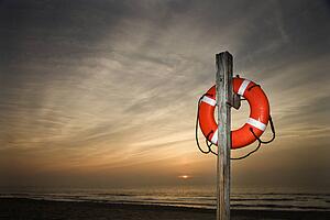 Life Saver on Beach