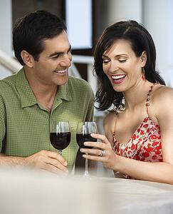 Couple at Outdoor Cafe 