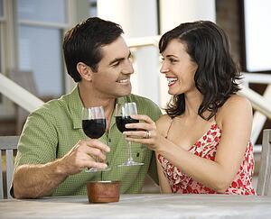 Couple at Outdoor Cafe 