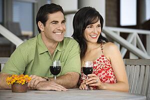Couple at Outdoor Cafe 