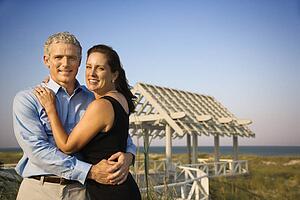 Portrait of Couple on Beach