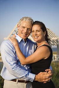 Portrait of Couple on Beach