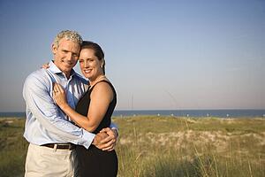 Portrait of Couple on Beach