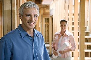 Couple Building Home