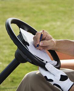 Man Scoring Golf 