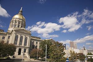Front Entrance to a State Capitol Building