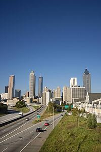 Freeway into Downtown