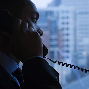 Businessman on Telephone