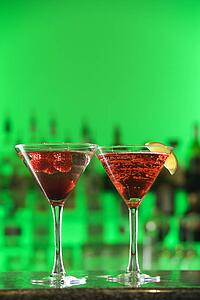 Cocktails in Martini Glasses