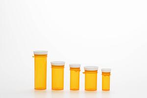 Empty Yellow Medicine Bottles