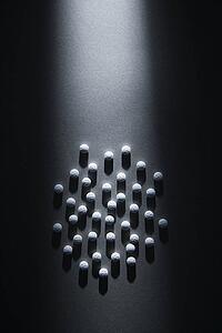White Pills in a Circle