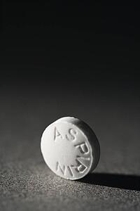 White Aspirin Pill