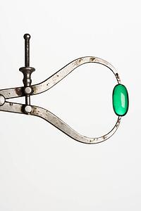Green Capsule in Caliper