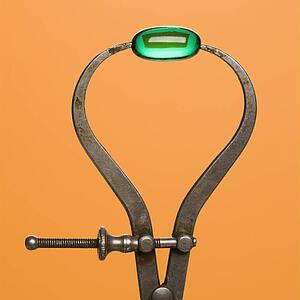 Green Capsule in Caliper