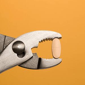 Pill Gripped With Pliers