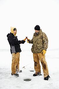 Two Men Having a Beer