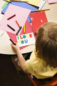 Young Girl in Art Class