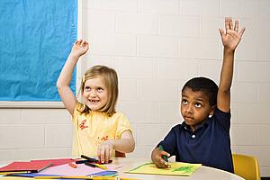 Boy and Girl in Art Class