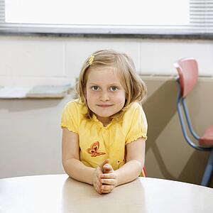 Girl in Classroom.